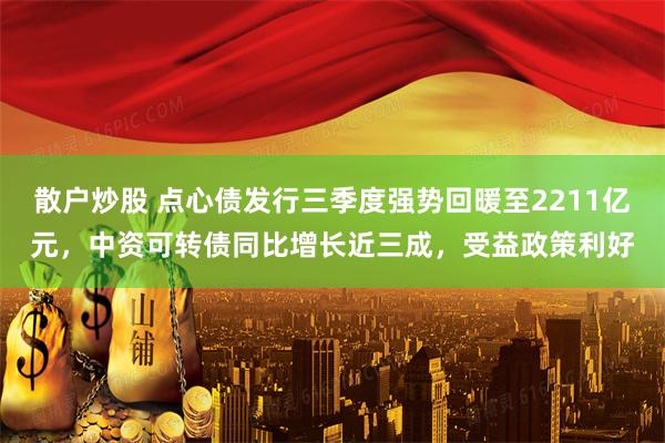 散户炒股 点心债发行三季度强势回暖至2211亿元，中资可转债同比增长近三成，受益政策利好